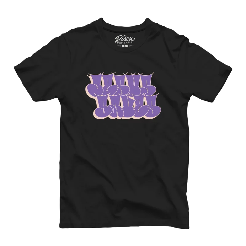 Jesus Saves Graffiti Tee Risen Threads Christian Shirt